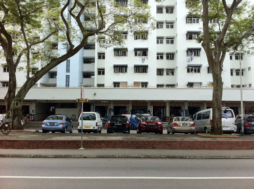 Open Air Carpark Right in Front of Our Block